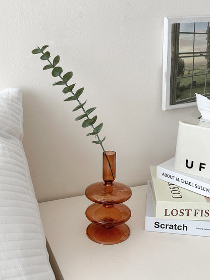 Unique Three-Tiered Decorative Glass Candle Holder