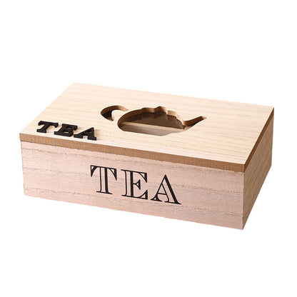 Wooden Tea Storage Box Homeandso