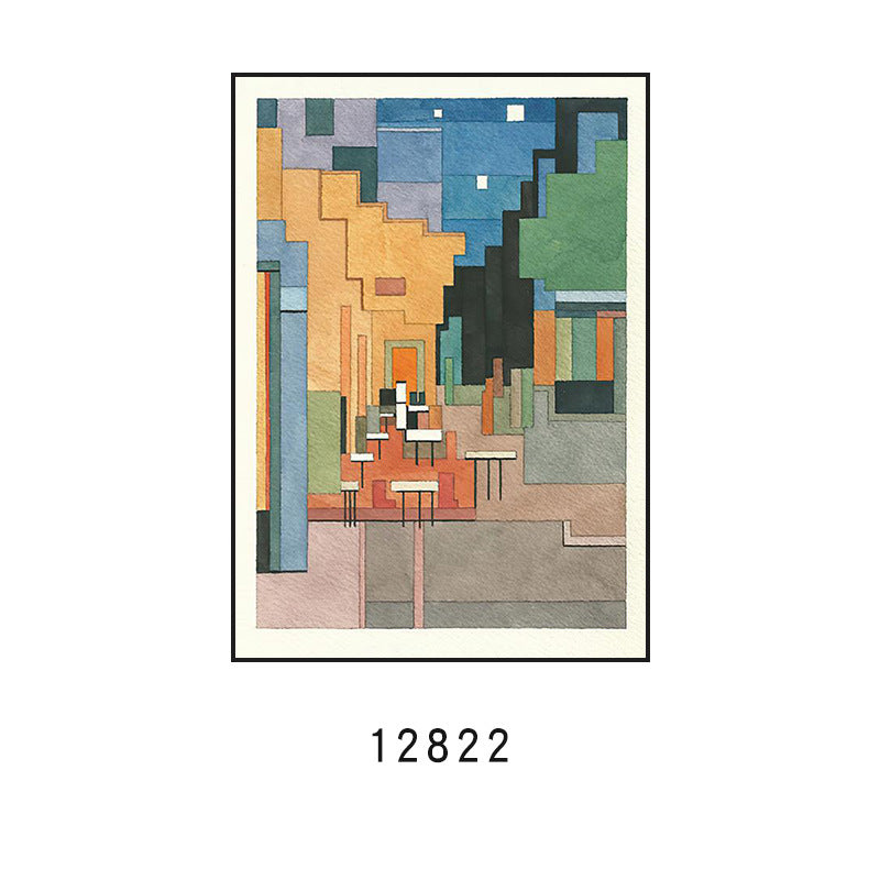 Geometric Abstract Canvas Art Print Homeandso