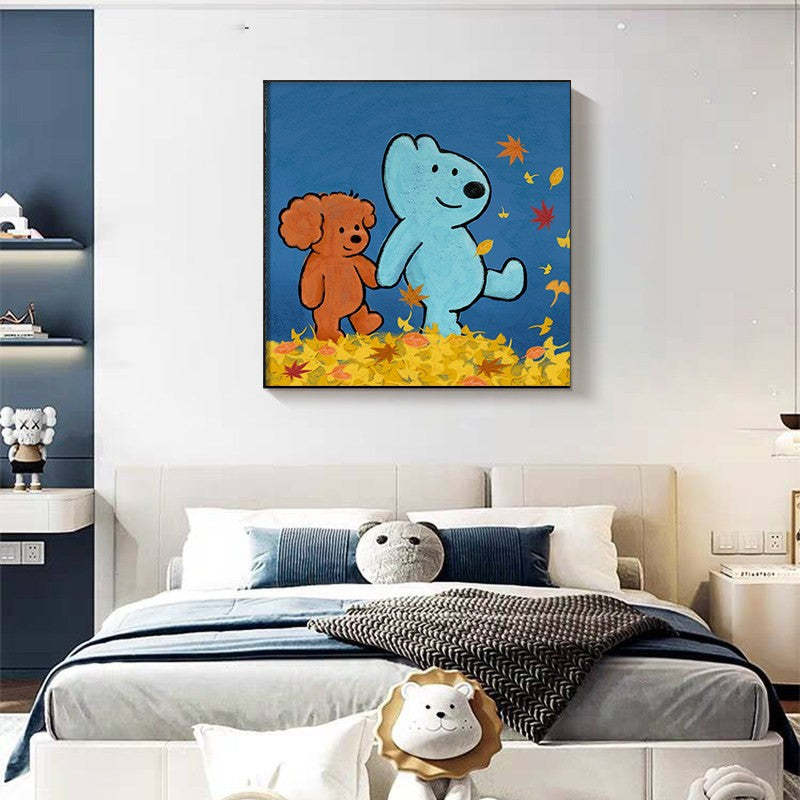 Whimsical Animal Friends Canvas Wall Art Homeandso
