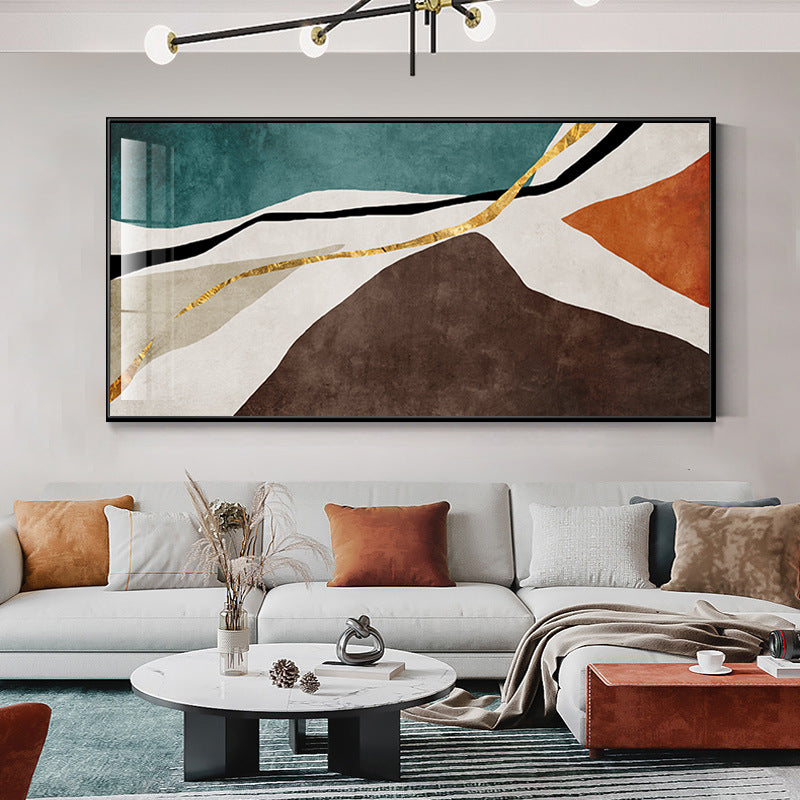 Abstract Geometric Framed Artwork Homeandso