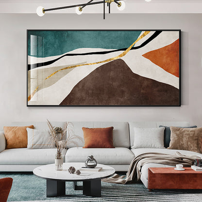 Abstract Geometric Framed Artwork Homeandso