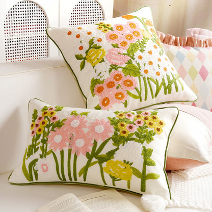 Decorative Plush Ruffled Throw Pillow