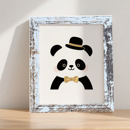 Whimsical Panda Illustration Frame