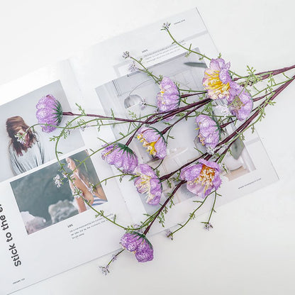 Elegant Decorative Faux Floral Stem
