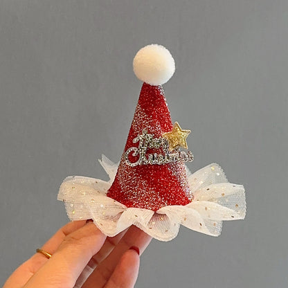 Festive Holiday-Themed Santa Hat Accessory