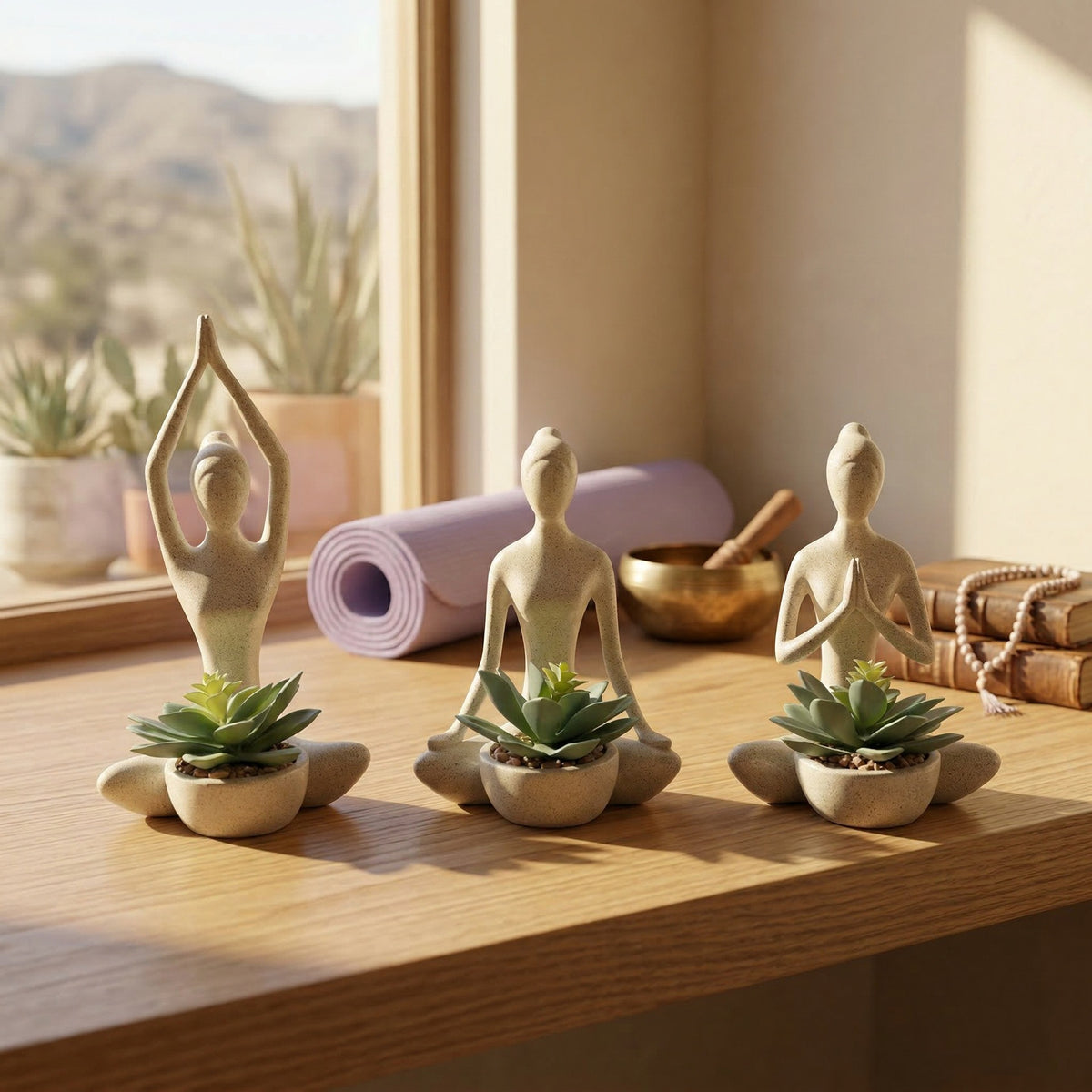 Zen-Inspired Figurine Planter