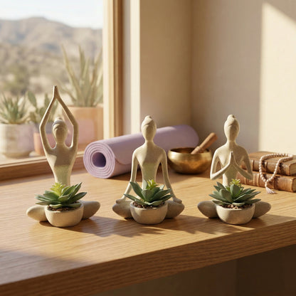Zen-Inspired Figurine Planter