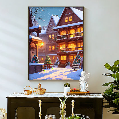 Winter Wonderland Scene Framed Wall Art Homeandso