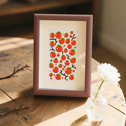 Whimsical Tomato Art Print Frame