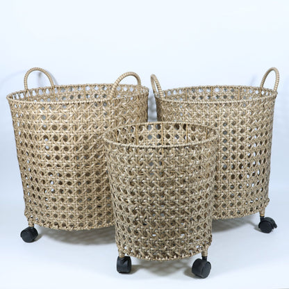 Woven Storage Basket Set Homeandso