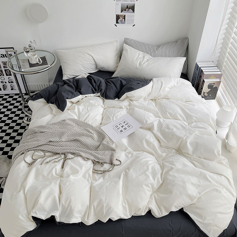 Luxurious Reversible Duvet Cover Set Homeandso