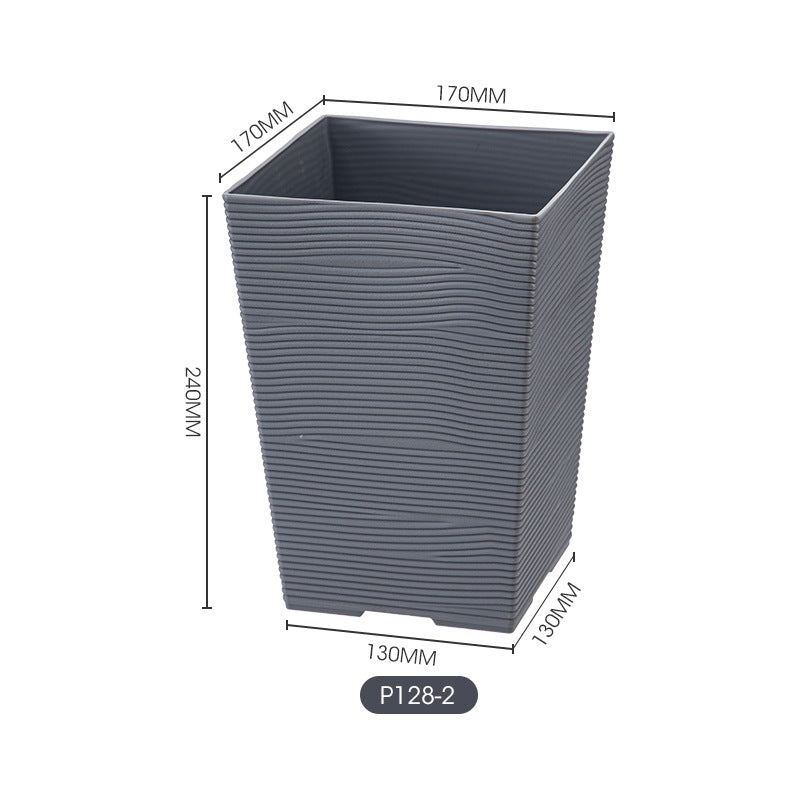 Textured Square Plant Container Homeandso