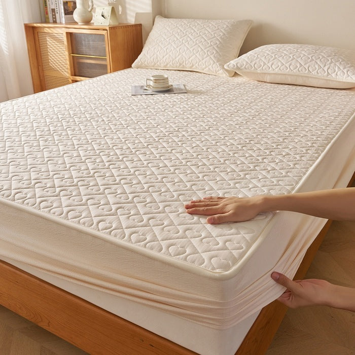 Decorative Quilted Mattress Protector Homeandso