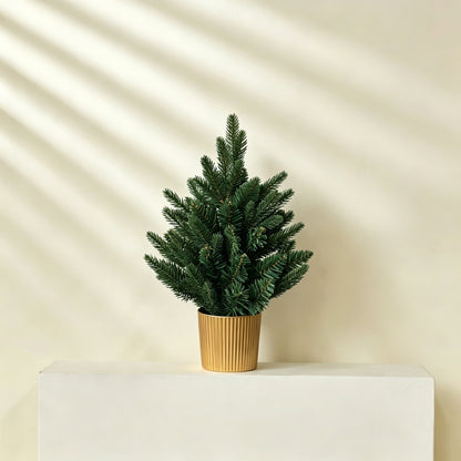 Lifelike Miniature Evergreen Tabletop Tree