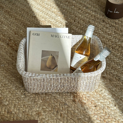 Handcrafted Natural Fiber Storage Basket