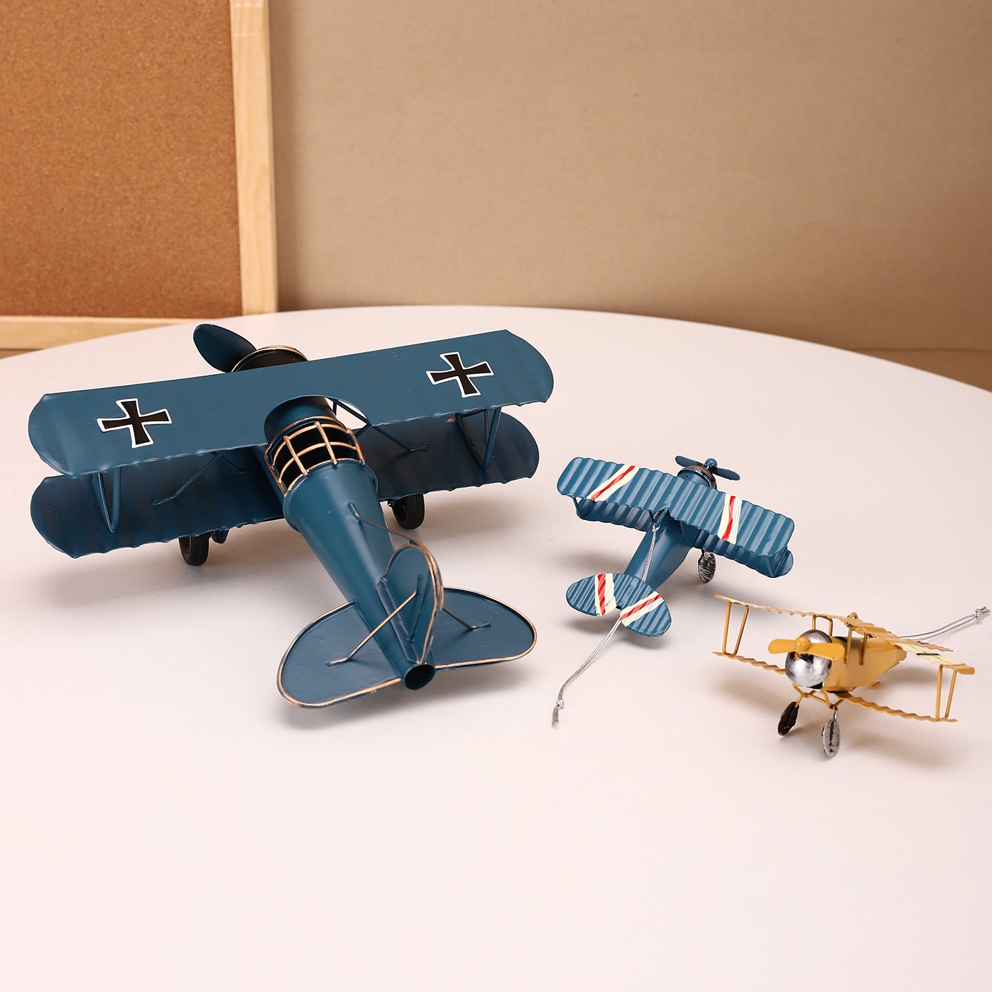 Vintage Metal Airplane Model Homeandso