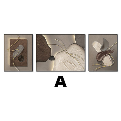 Abstract Textured Framed Wall Art Set Homeandso