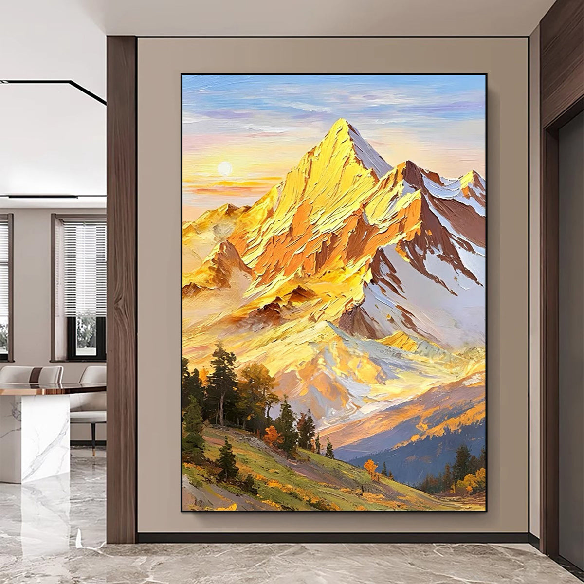 Mountain Landscape Oil Painting Homeandso