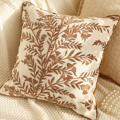 Embroidered Decorative Throw Pillow