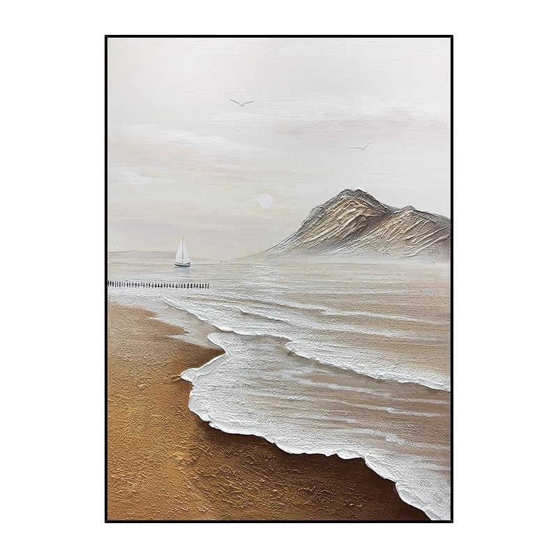 Triptych Beach Landscape Canvas Artwork Homeandso