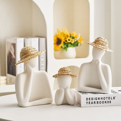 Contemplative Pose Decorative Figurine Homeandso