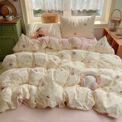 Playful Cartoon Duvet Cover Set Homeandso