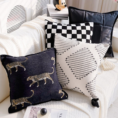 Artistic Abstract Pattern Throw Pillow