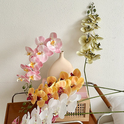 Elegant Faux Orchid Floral Stem