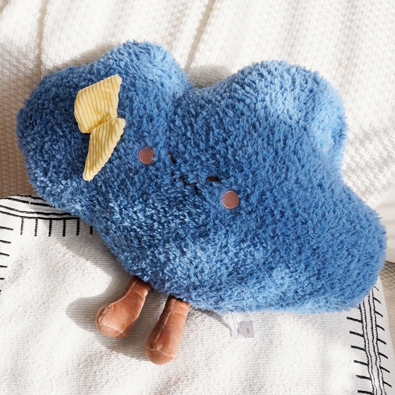 Plush Banana-Shaped Decorative Pillow