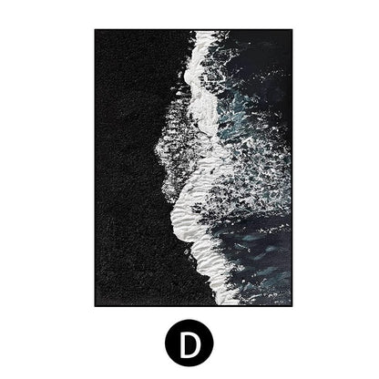 Coastal Wave Textured Canvas Artwork Homeandso