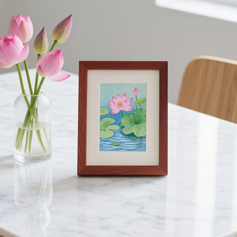 Elegant Floral Illustration Framed Art Print