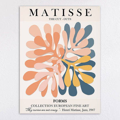 Matisse-Inspired Cut-Outs Art Print Homeandso