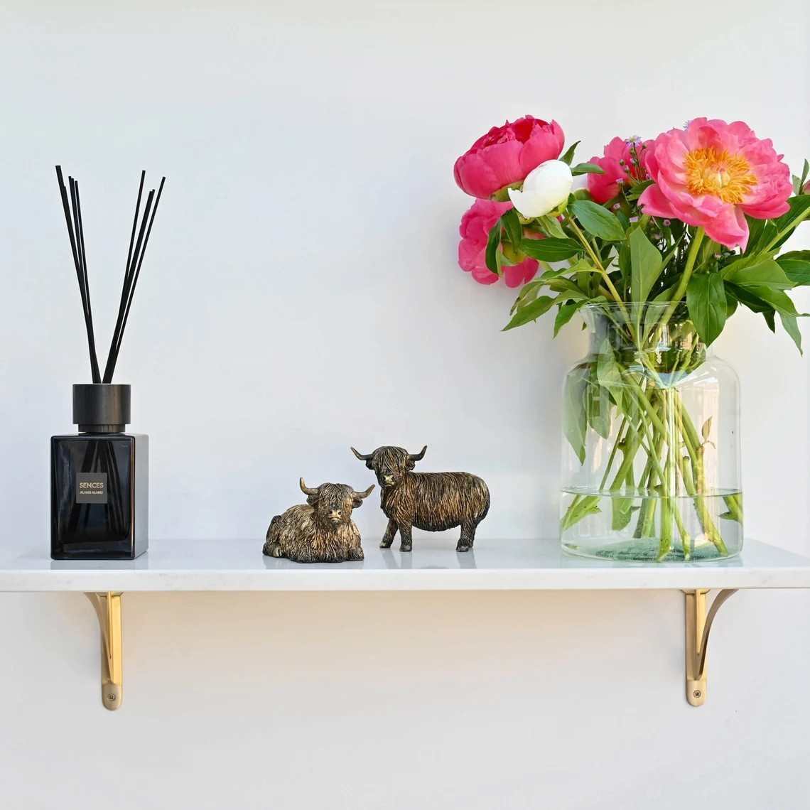 Decorative Highland Cow Figurine Homeandso