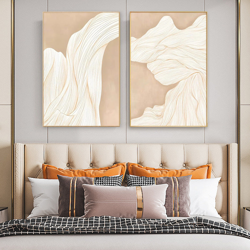 Abstract Wavy Line Framed Wall Art Homeandso