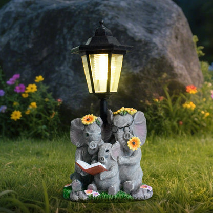 Garden Elephant Family Homeandso