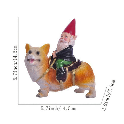 Playful Garden Gnome Figurine Homeandso
