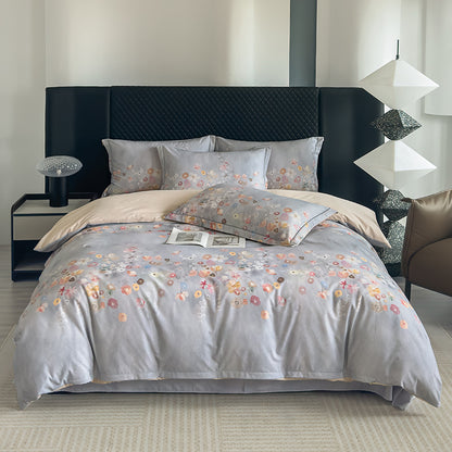 Nature-Inspired Botanical Print Duvet Cover Set