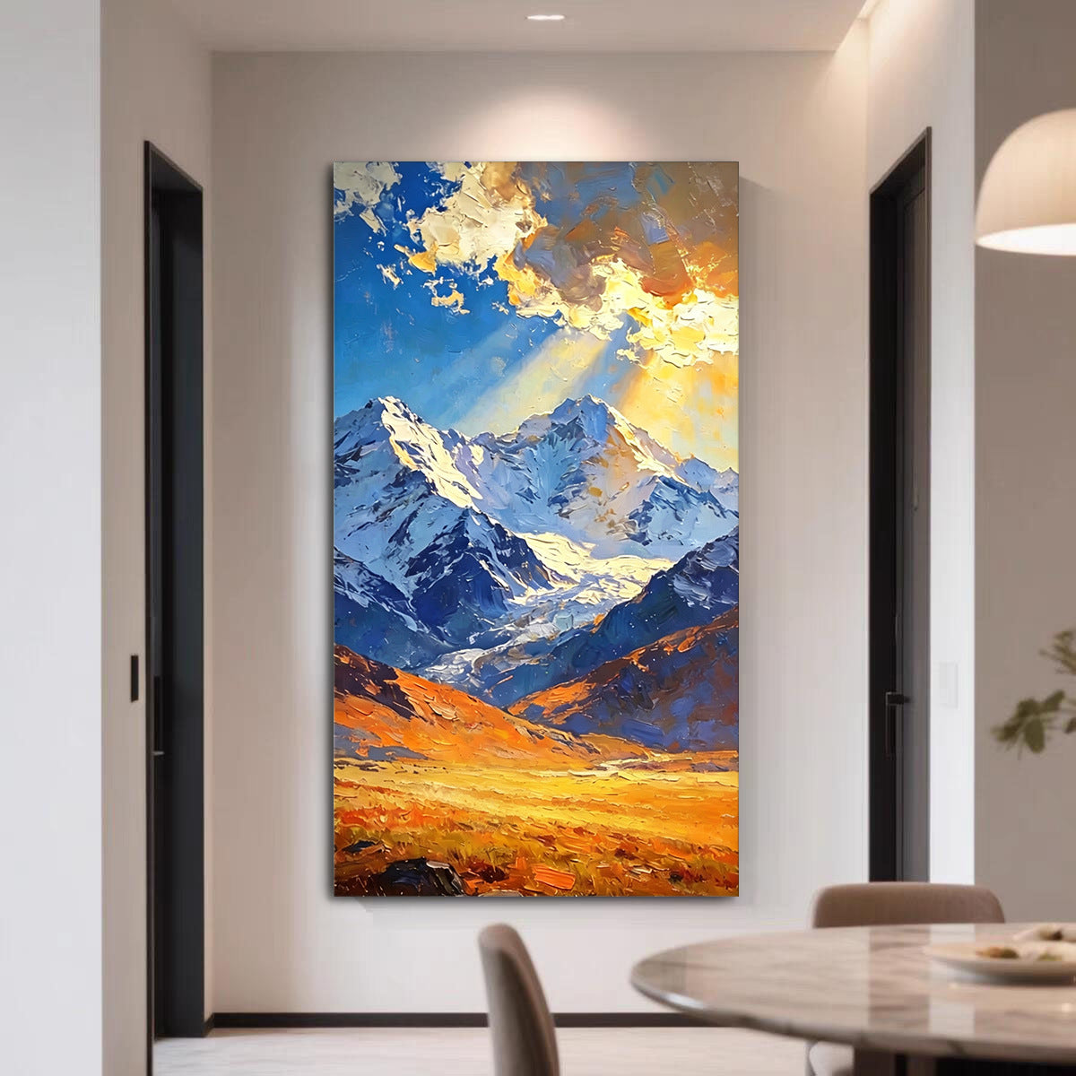 Serene Mountain Landscape Canvas Art Homeandso