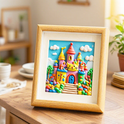 Whimsical Clay Art Frame