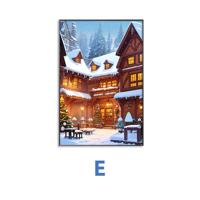 Winter Wonderland Scene Framed Wall Art Homeandso