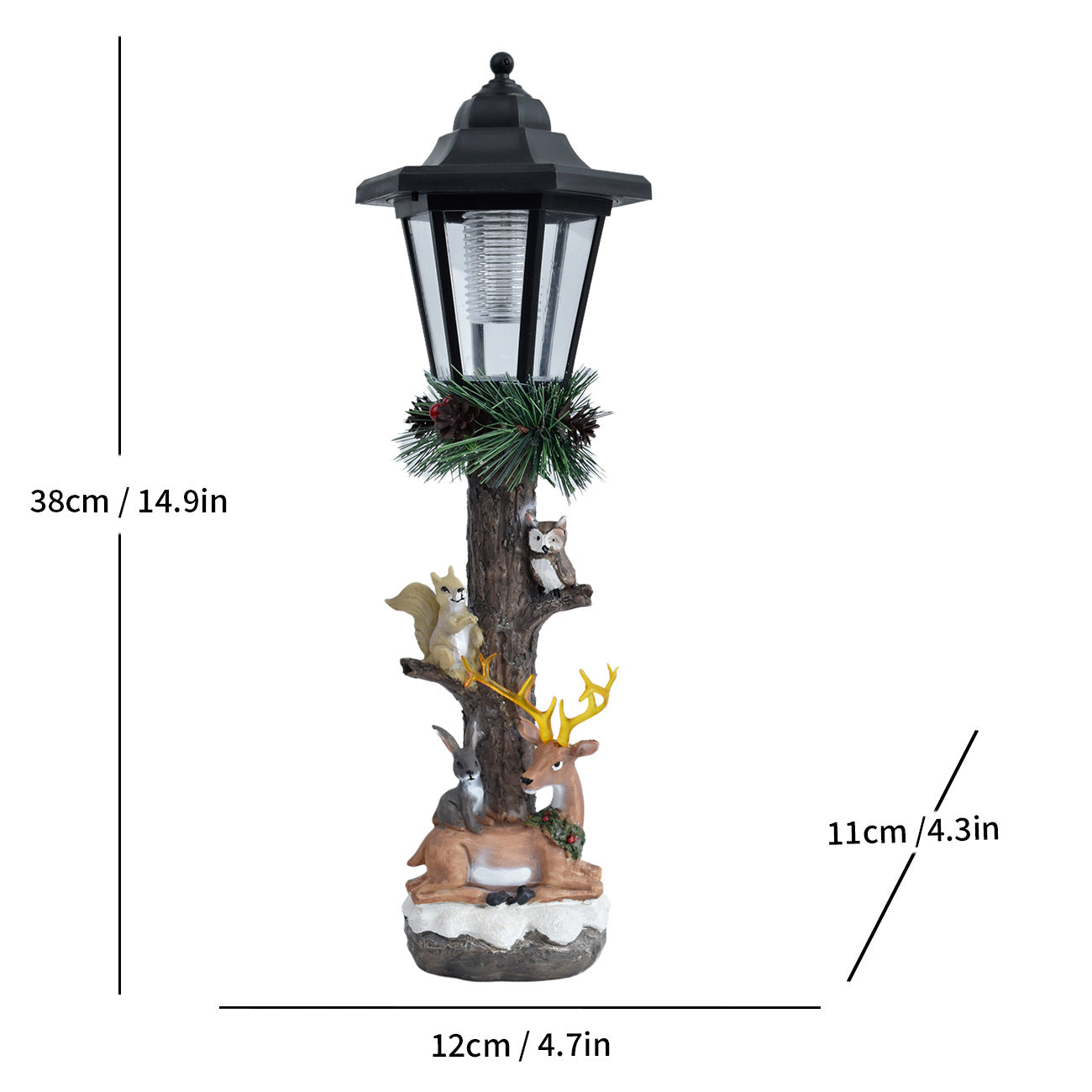 Decorative Animal-Themed Solar Lantern Homeandso