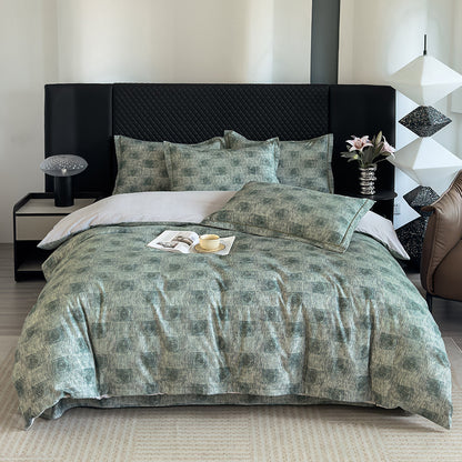 Nature-Inspired Botanical Print Duvet Cover Set
