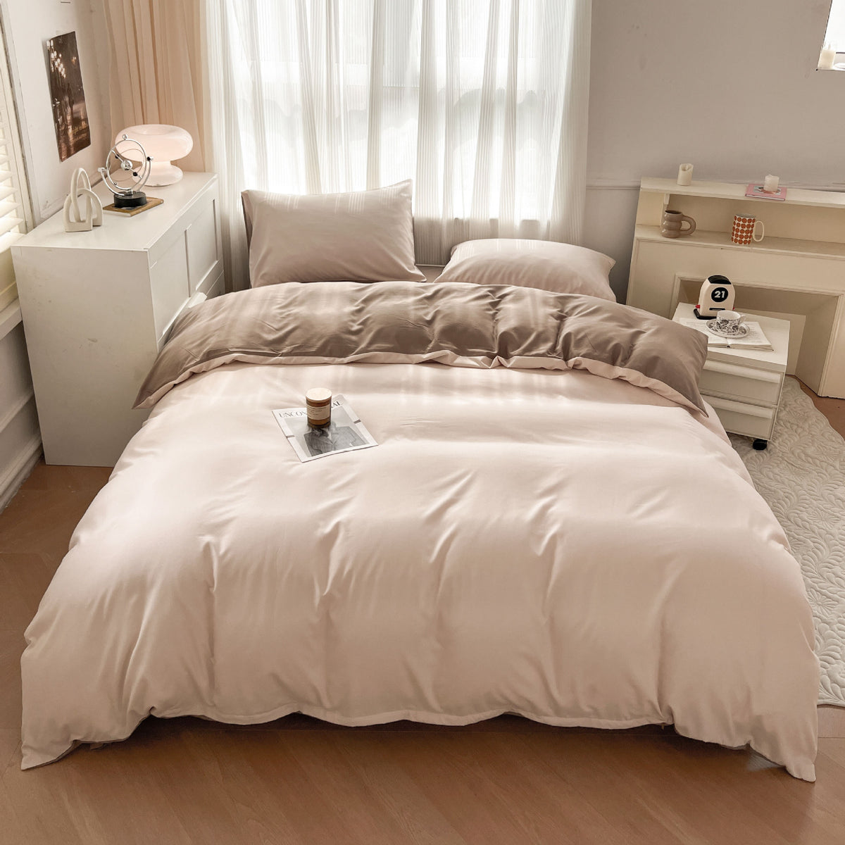 Lightweight Breathable Cotton Duvet Cover Set Homeandso