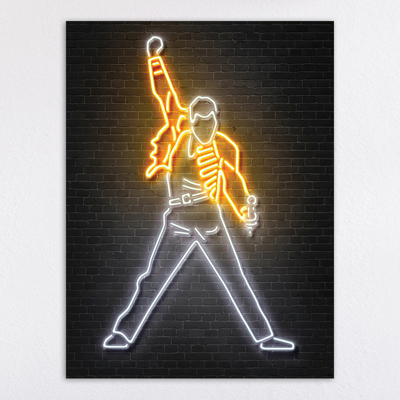 Neon Illumination Street Art Print Homeandso