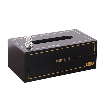 Cute Bear-Themed Tissue Box Holder Homeandso