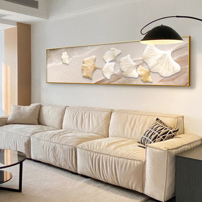 Coastal-Inspired 3D Ginkgo Leaf Wall Art Homeandso