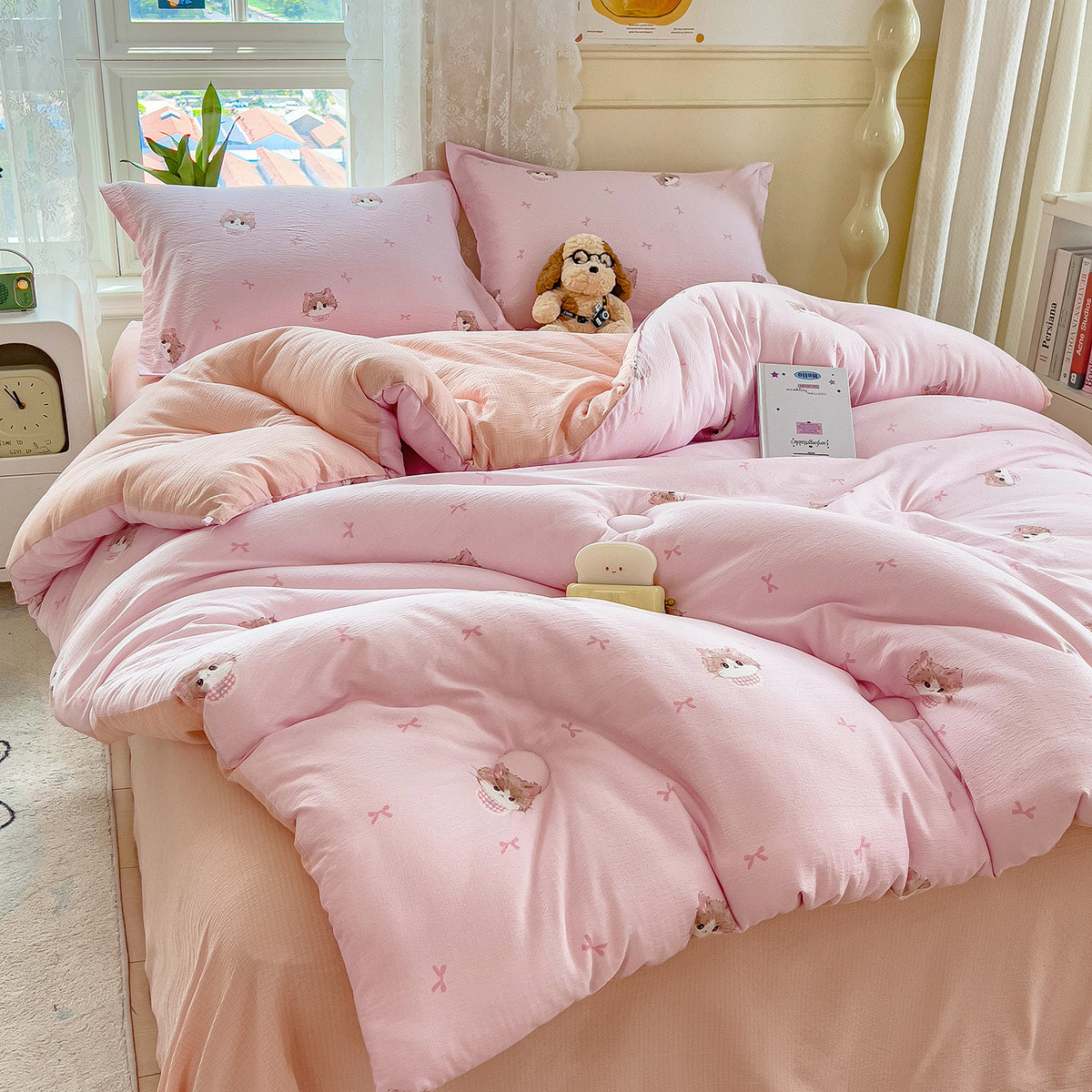 Heart Patterned Quilt Set Homeandso