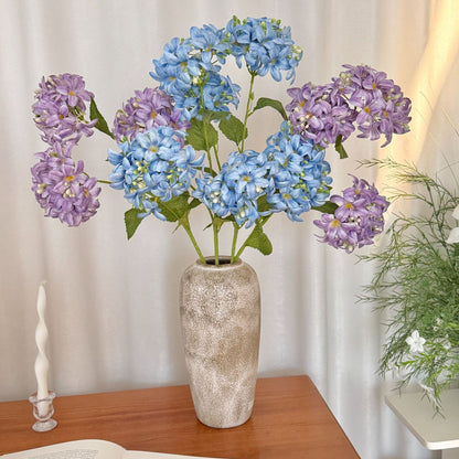 Elegant Faux Violet Floral Stem