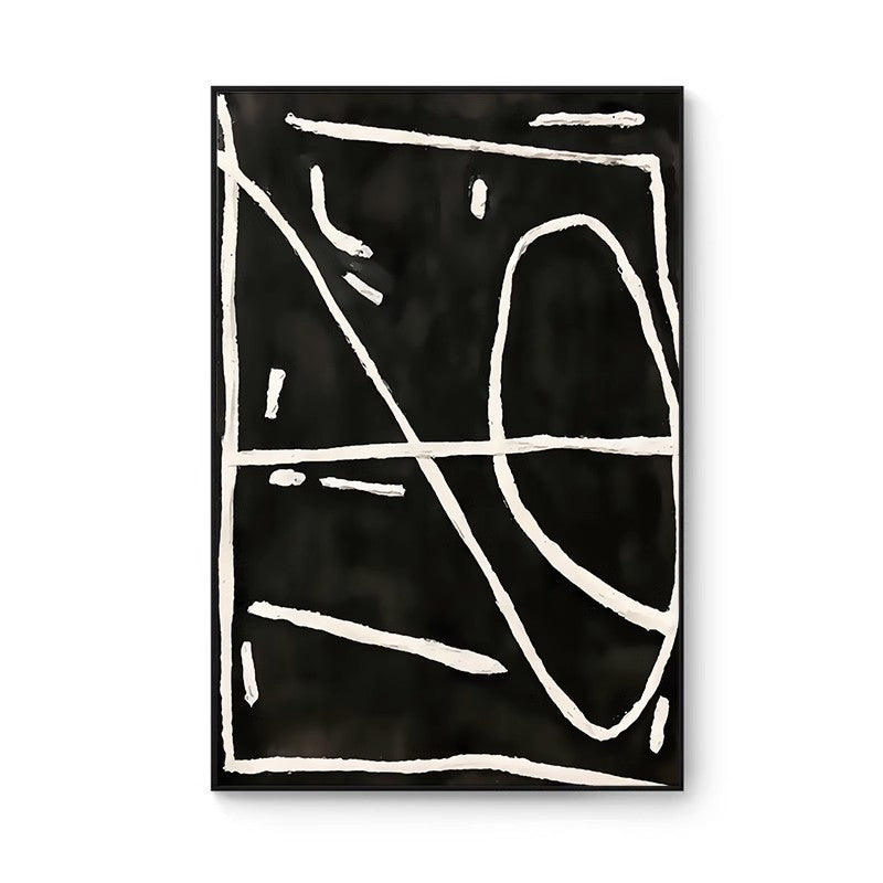 Abstract Line Art Framed Wall Print Homeandso